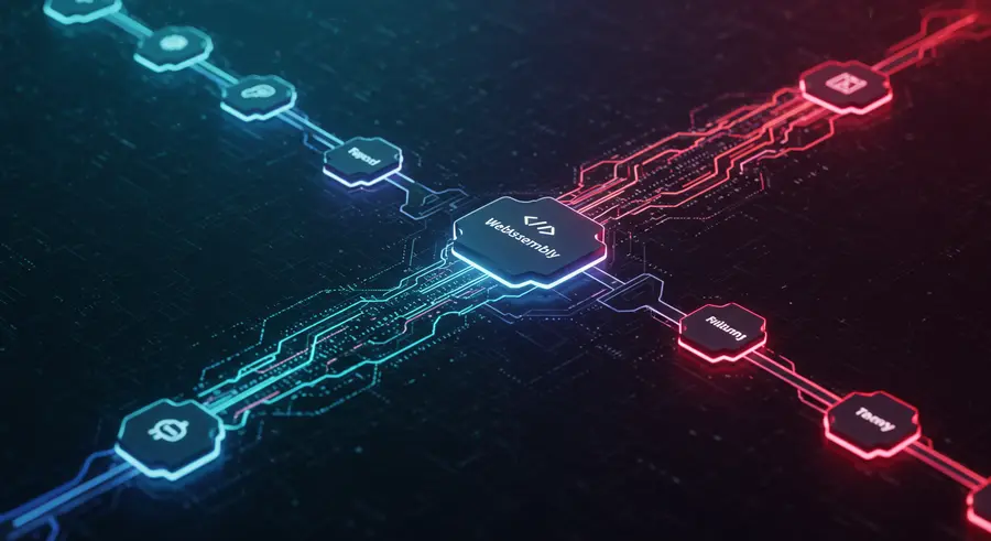 Abstract representation of data processing and analytics with WebAssembly